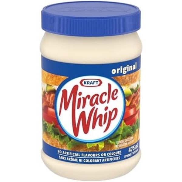 NEW 3 X 475ML KRAFT MIRACLE WHIP