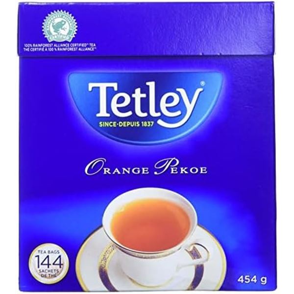 NEW 454G TETLEY ORANGE PEKOE TEA