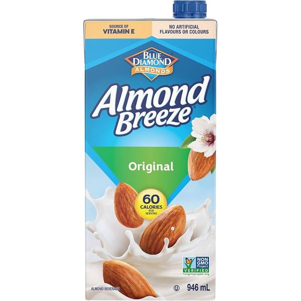 NEW 3 X 946ML ALMOND BREEZE ORIGINAL