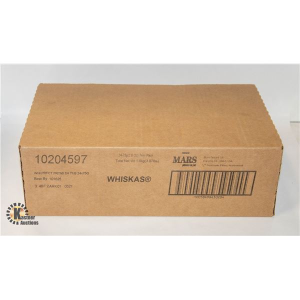 NEW 24 X 75G WHISKAS PERFECT PORTIONS SA TUB