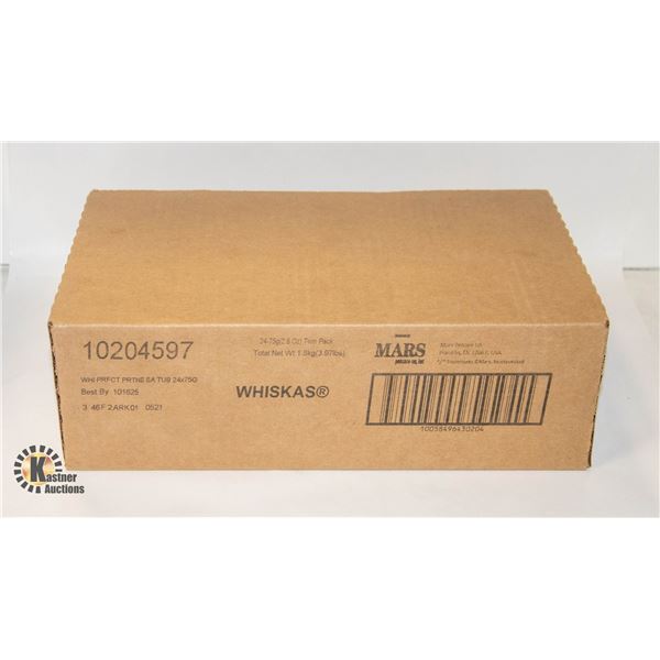 NEW 24 X 75G WHISKAS PERFECT PORTIONS SA TUB