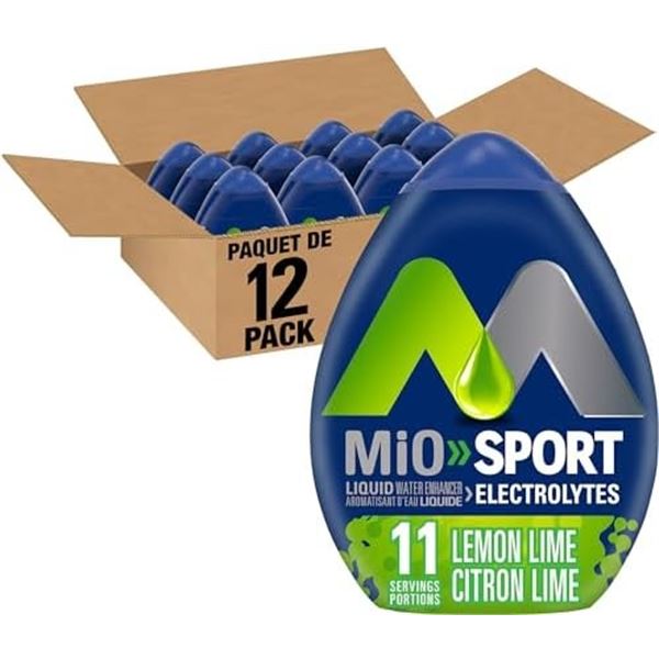 NEW 12 X 48ML KRAFT MIO SPORT LEMON LIME