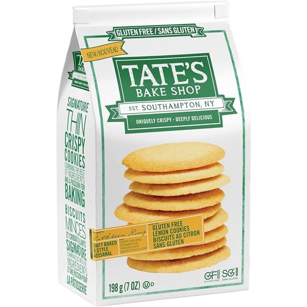 NEW 2 X 198G TATES BAKE SHOP LEMON COOKIES