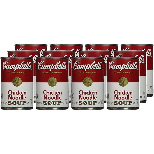 NEW 12 X 284ML CAMPBELL CHICKEN NOODLE