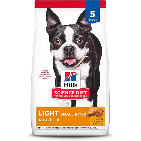 NEW 5LB HILLS SCIENCE DIET CHICKEN & BARLEY DOG