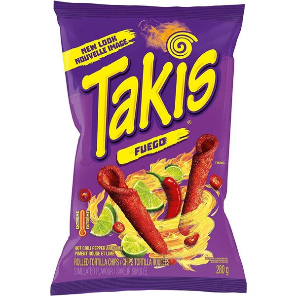 NEW 15 X 280G TAKIS FUEGO TORTILLA CHIPS