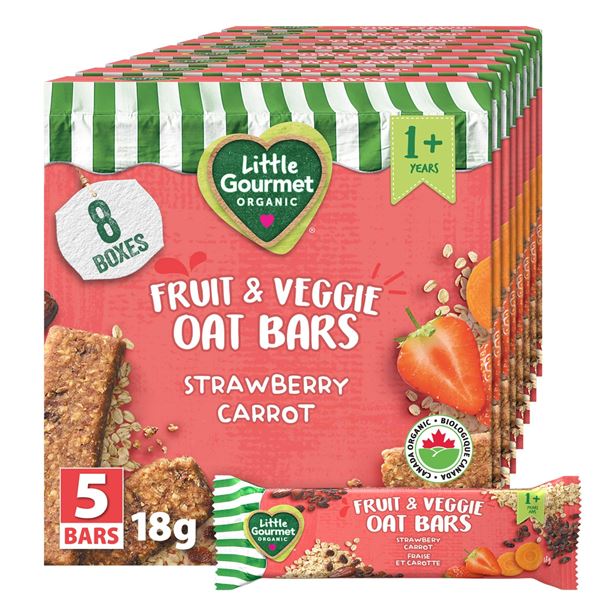 NEW 40 X 18G LITTLE GOURMET STRAWBERRY CARROT OAT