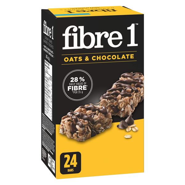 NEW 840G FIBRE 1 CHEWY BARS OATS & CHOCOLATE BARS