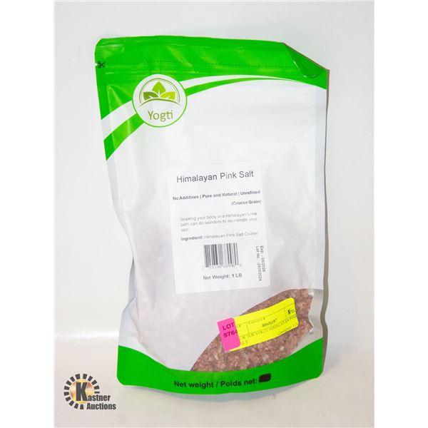 NEW 1LB YOGTI HIMALAYAN PINK SALT