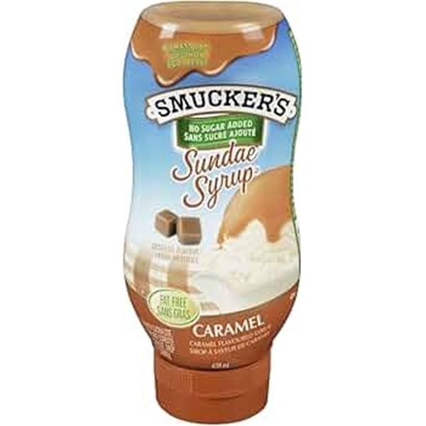 NEW 2 X 428ML SMUCKERS SUNDAE SYRUP CARAMEL