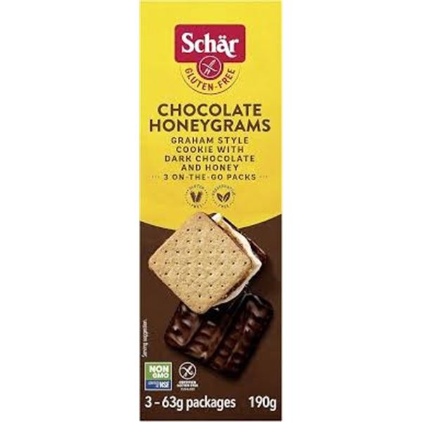 NEW 2 X 190G SHCAR CHOCOLATE GRAHAM BISCUITS
