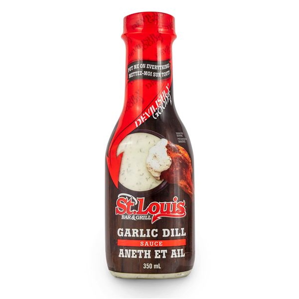 NEW 2 X 350ML ST LOUIS GARLIC DILL SAUCE