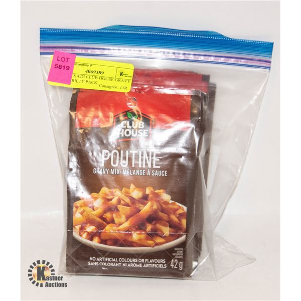NEW 11 X 42G CLUB HOUSE GRAVY MIX VARIETY PACK