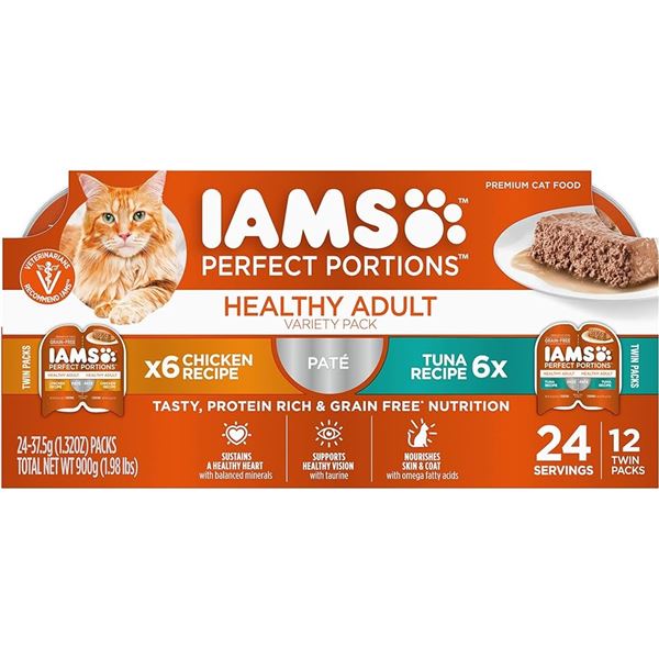 NEW 900G IAMS PERFECT PORTIONS VARIETY PACK