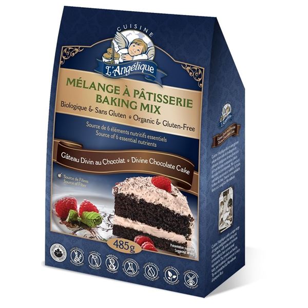 NEW 485G L'ANGELIQUE BAKING MIX DIVINE CHOC CAKE