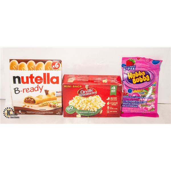 NEW 3 PACK OF SNACKS