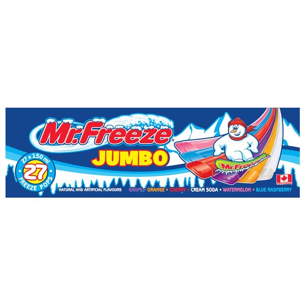 NEW 27 X 150ML MR.FREEZE JUMBO
