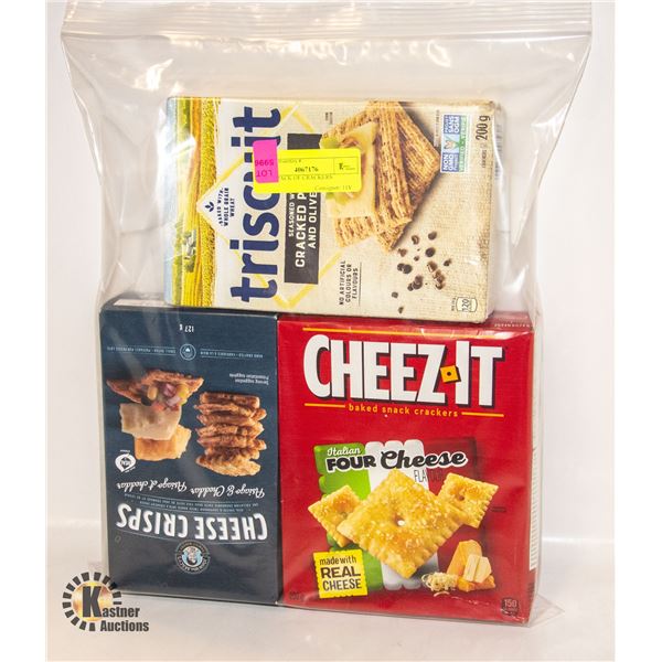 NEW 3 PACK OF CRACKERS