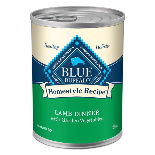NEW 12 X 12.5 OZ BLUE BUFFALO LAMB DOG FOOD