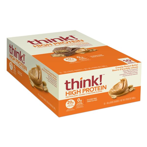 NEW 600G THINK HIGH PROTEIN CREAMY PEANUT BUTTER