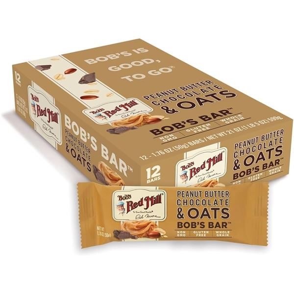 NEW REPACKED 10 X 50G BOBS RED MILL BOBS BARS