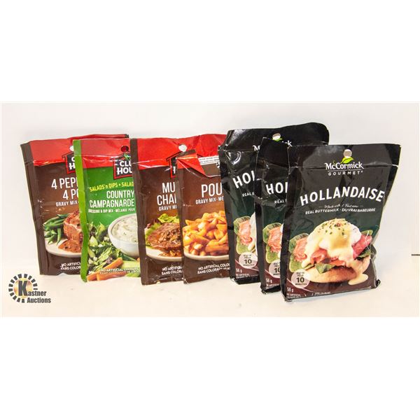 NEW 7 BAG OF SAUCE MIXES