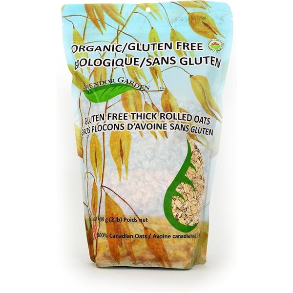 NEW 2LBS ORGANIC SPLENDOR GARDEN WHOLE OAT FLOUR
