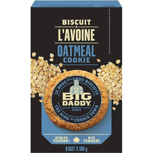 NEW 8 X 100G BIG DADDY OATMEAL COOKIES