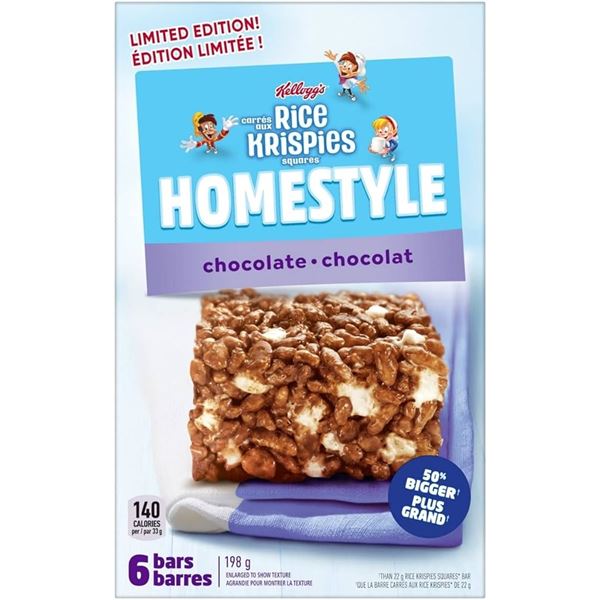 NEW 198G RICE KRISPIES HOMESTYLE CHOCOLATE