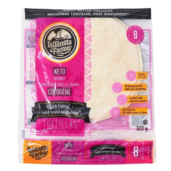 NEW 4 X 320G LA TORTILLA FACTORY TORTILLAS