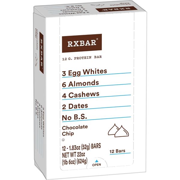 NEW 624G RXBAR CHOCOLATE CHIP BARS