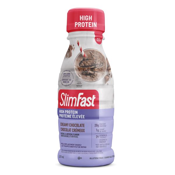 NEW 4 X 325ML SLIMFAST CREAMY CHOCOLATE