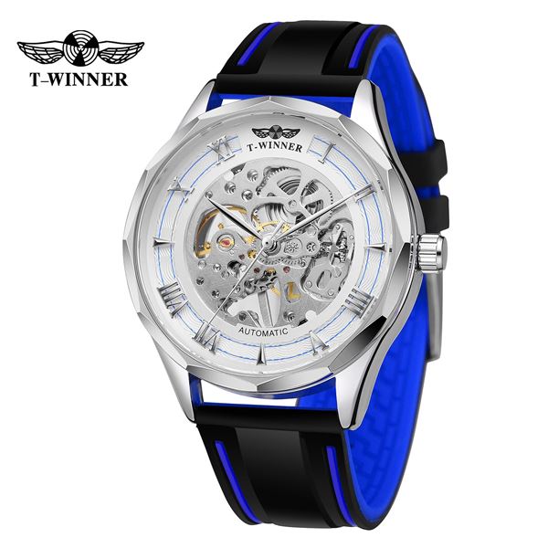 NEW MECHANICAL SKELETAL T-WINNER WATCH