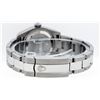 Image 5 : Rolex Ladies Stainless Steel Black Diamond Quickset Datejust With Oyster Band