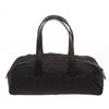 Image 1 : Chanel Black Nylon Mini Jacquard Travel Line Boston Bag