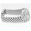Image 4 : Rolex Mens Stainless Steel 36MM Silver Index White Gold Bezel Datejust Wristwatc
