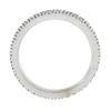 Image 8 : 14k White Gold 0.55 ctw Prong Round Diamond Thin Stack Wedding Eternity Band Rin