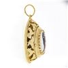Image 4 : Vintage Limoges French 14k Gold Hand Painted Portrait Open Work Locket Pendant