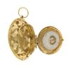 Image 6 : Vintage Limoges French 14k Gold Hand Painted Portrait Open Work Locket Pendant