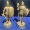 Image 1 : Pair Of Medieval Decor Vintage Brass 8"T Armored Knights