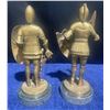 Image 2 : Pair Of Medieval Decor Vintage Brass 8"T Armored Knights