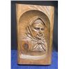 Image 2 : Vintage Wood Carving 3D Woman's Face 2"D 16"T 10"L & More