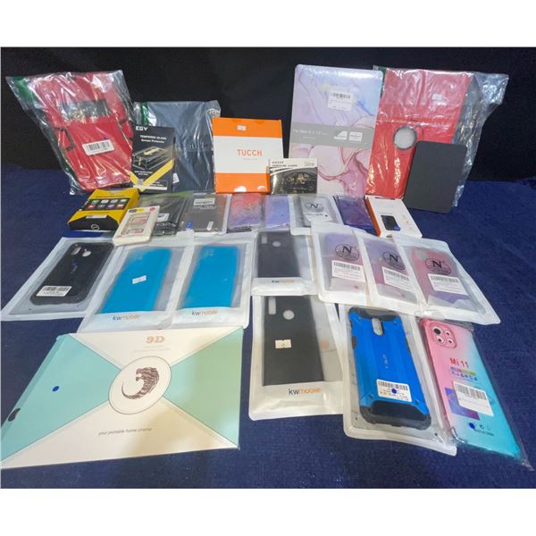 Flat of Assorted New Phone Cases