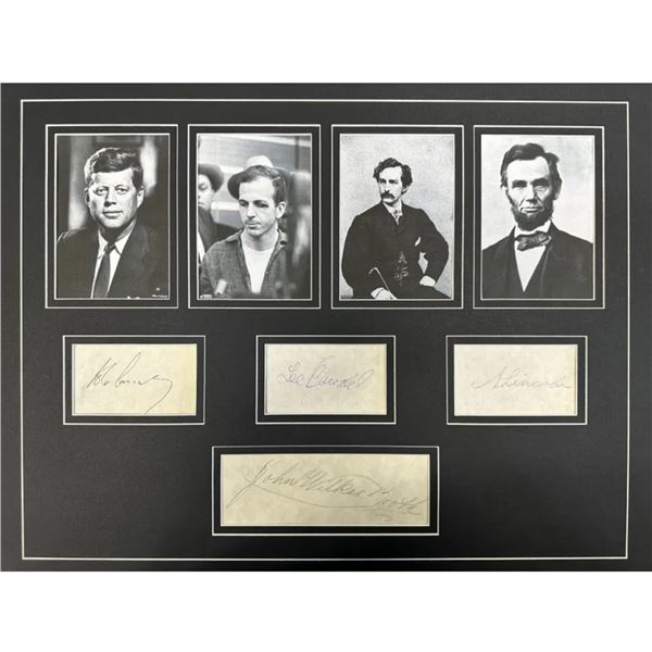 Lincoln JFK BOOTH OSWALD Autographed Display
