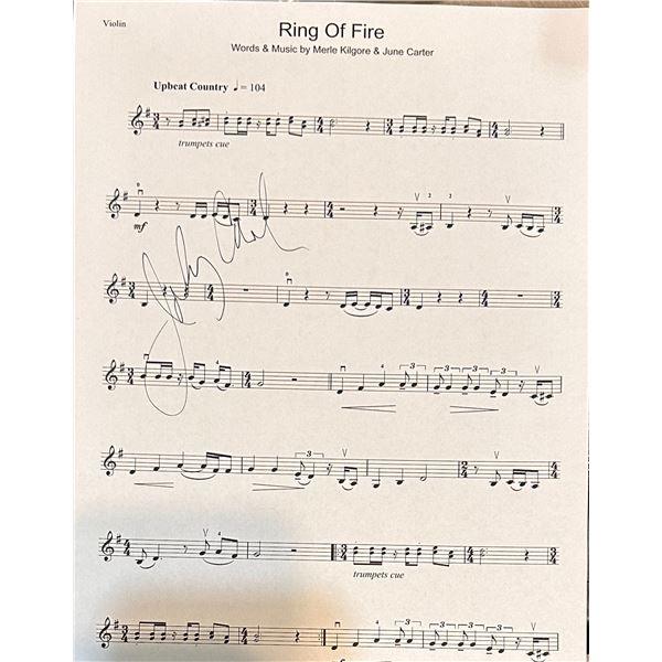 Johnny Cash AUTOGRAPHED Sheet Music