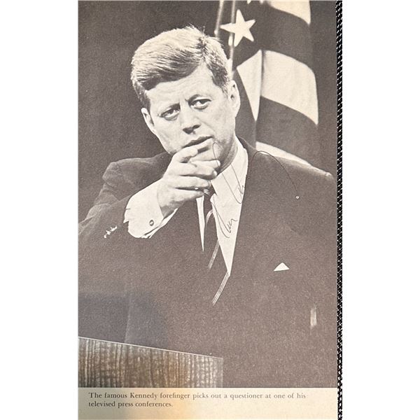 John F Kennedy Autographed Small Photo