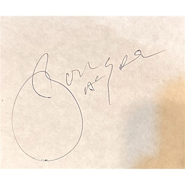 Bon Scott Autographed Cut Page