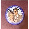 Image 1 : Ronald & Nancy Reagan Autographed Political Pin