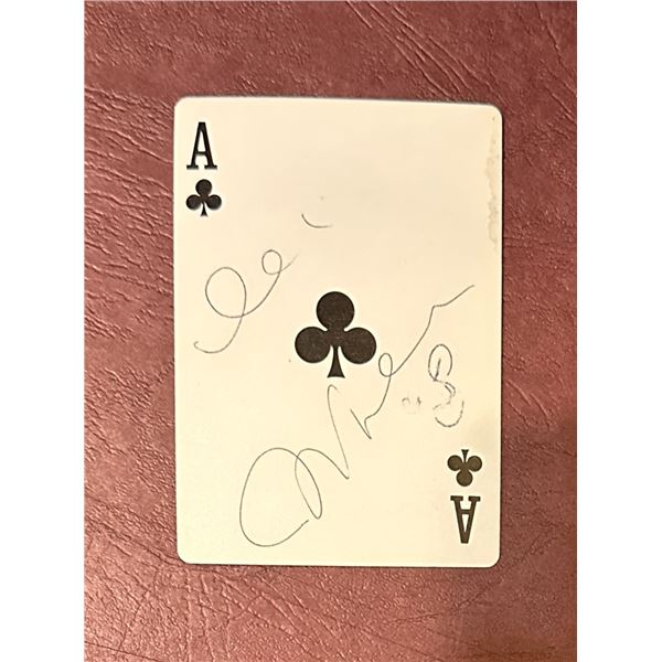 John Lennon Autographed Ace Playing Card