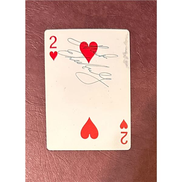Elvis Presley Autographed Playing Card